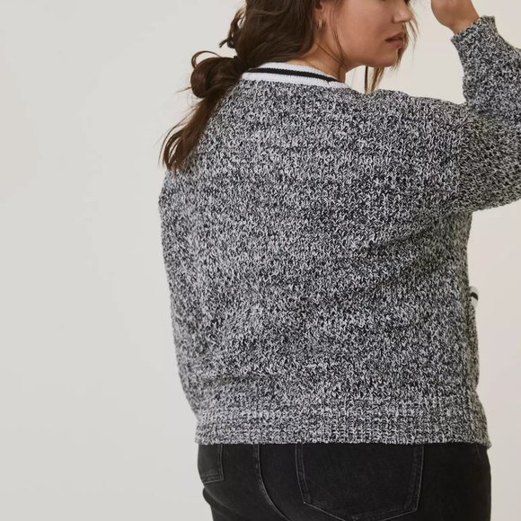 HTF Anthropologie Maeve Tweed Boyfriend Cardigan - Picture 5 of 7